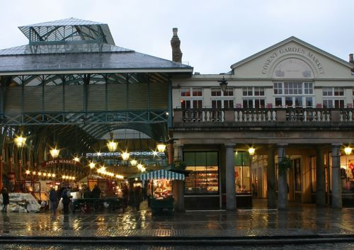 Zicht op de Covent Garden Market