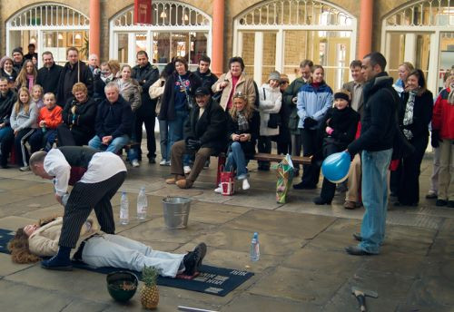 Straatartiesten in Covent Garden