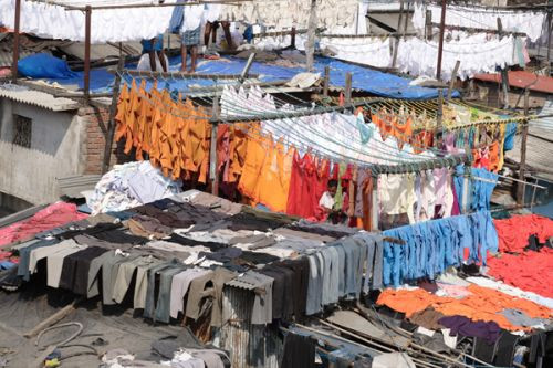 Wasdraad in Dhobi Ghat