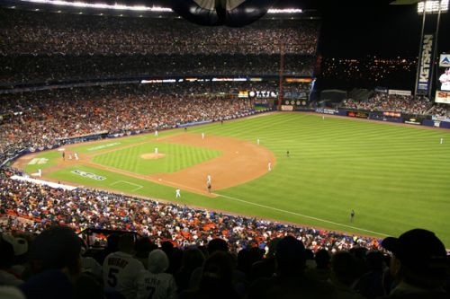 Wedstrijd in het Dodger Stadium