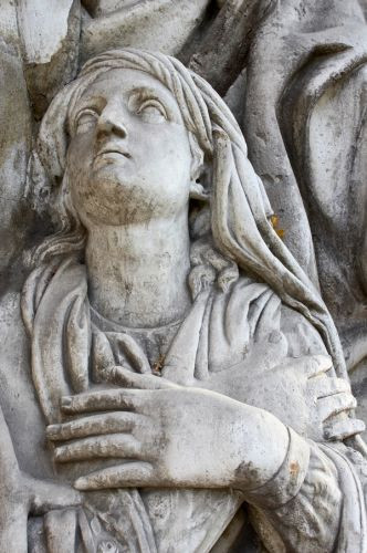 Beeldje aan het Donskoy-klooster