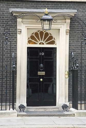 Voordeur van 10 Downing Street