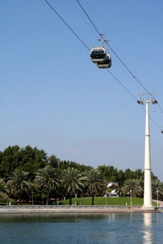 Kabelbaan in Dubai Creekside Park