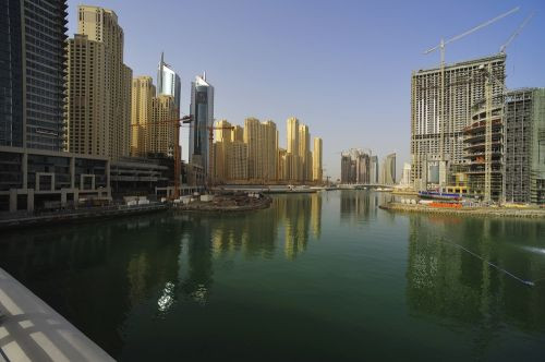 Skyline van Dubai Marina
