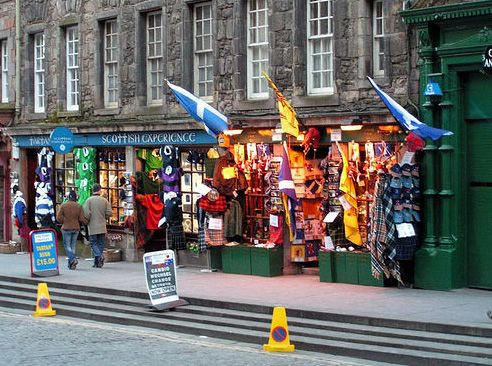 Winkel op de Royal Mile