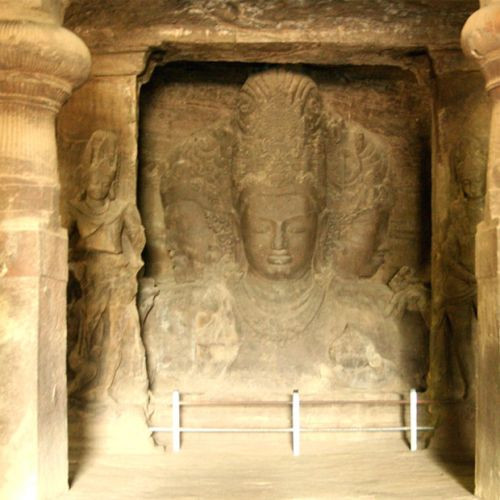 In het Elephanta Caves Complex