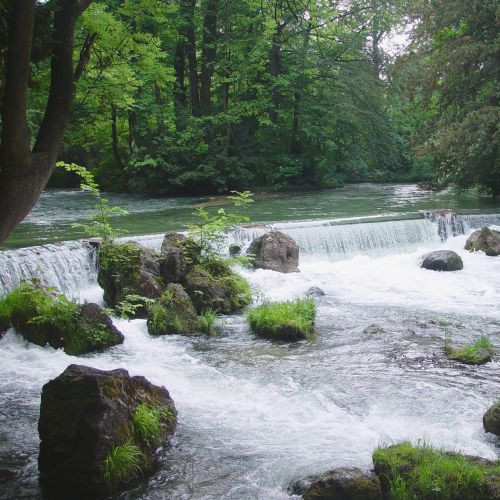 Rivier in de Englischer Garten