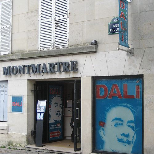 Ingang van de Espace Montmartre-Dalí