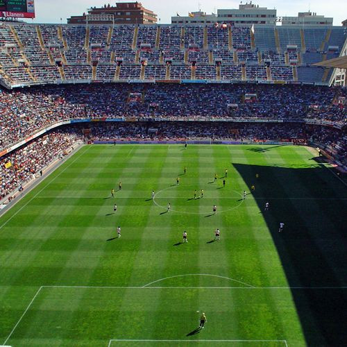 Wedstrijd in het Estadio Mestalla