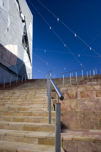 Trappen aan Federation Square