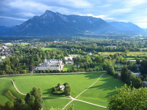 Zicht van op Festung Hohensalzburg