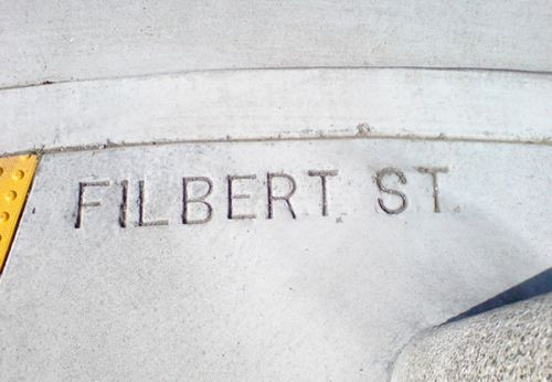 Aanduiding van Filbert Street