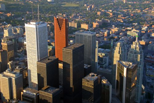 Beeld van het Financial District