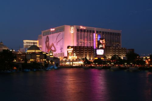 Vergezicht op het Flamingo Las Vegas