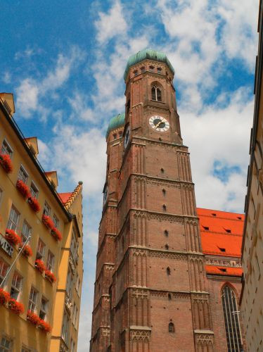 Zijkant van de Frauenkirche