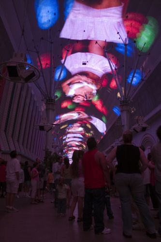 Lichtshow op Fremont Street