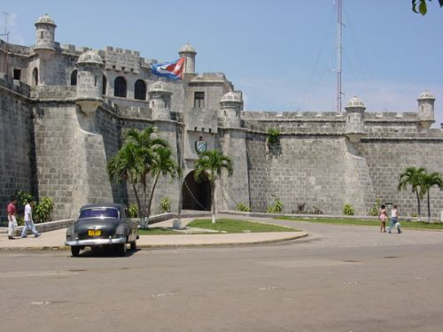 Muren van een fort in Havana