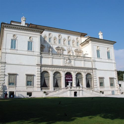 Voorkant van het Museo e Galleria Borghese