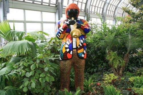 Beeld in het Garfield Park Conservatory