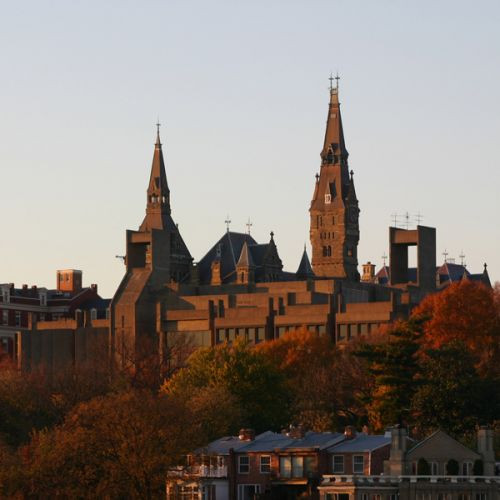 Vergezicht op Georgetown University