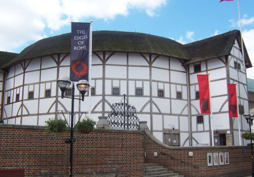 Buitenkant van het Globe Theatre