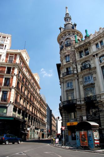 Gebouwen langs de Gran Vía