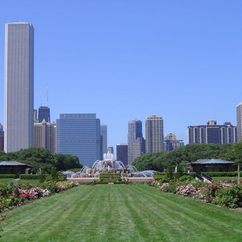 Zicht op Grant Park