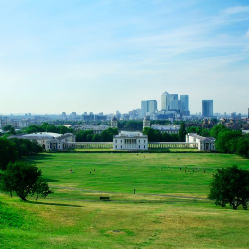 Zicht over Greenwich Park