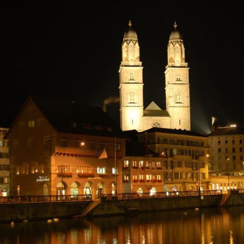 Nachtbeeld in Zurich