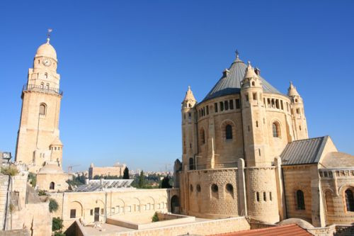 Beeld van de Hagia Maria Sion-kerk
