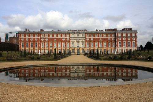 Gevel van het Hampton Court Palace