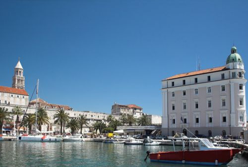 Bootjes in de haven van Split