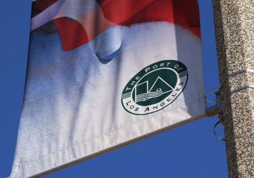 Vlag in de Haven van Los Angeles & San Pedro