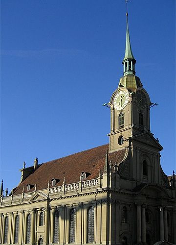 Zicht op de Heiliggeistkirche
