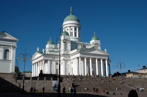 Totaalbeeld van de Kathedraal van Helsinki