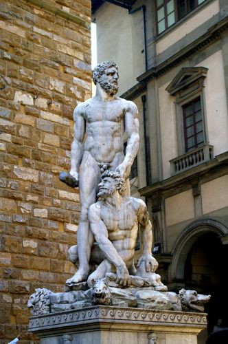 Beeld op de Piazza della Signoria