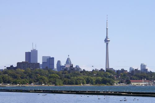 Skyline vanuit High Park