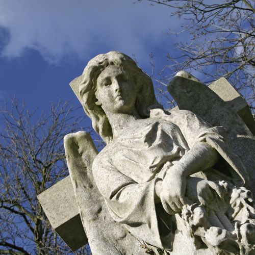 Engelenbeeld op de Highgate Cemetery