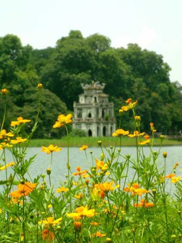 Gebouw bij het Hoan Kiem Lake