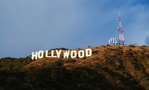 Antenne langs het Hollywood Sign