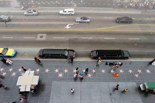 Luchtbeeld van de Walk of Fame