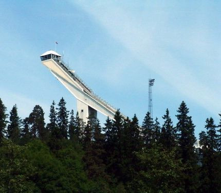 Top van de Skischans van Holmenkollen