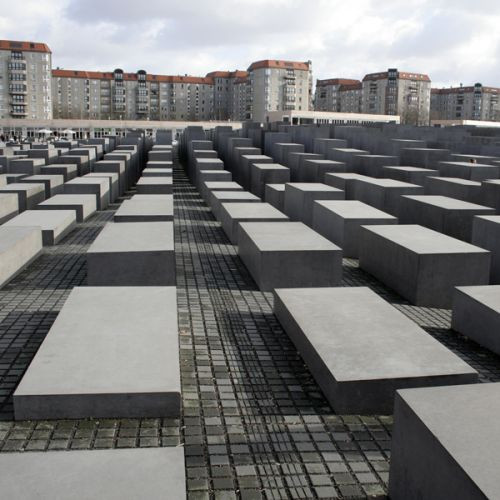 Betonblokken van het Holocaust Mahnmal