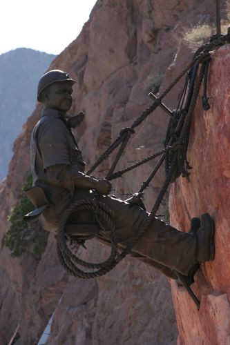 Werkman bij de Hoover Dam