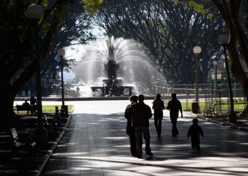 Zicht op Archibald Fountain