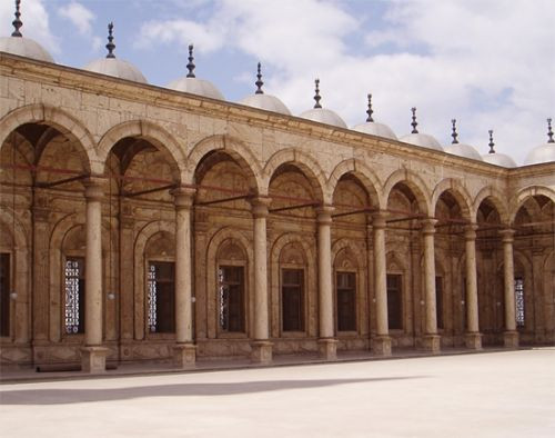 Zuilengalerij van de Ibn Tulun-moskee
