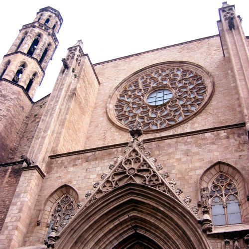 Detail van de Iglesia de Santa Maria del Pi