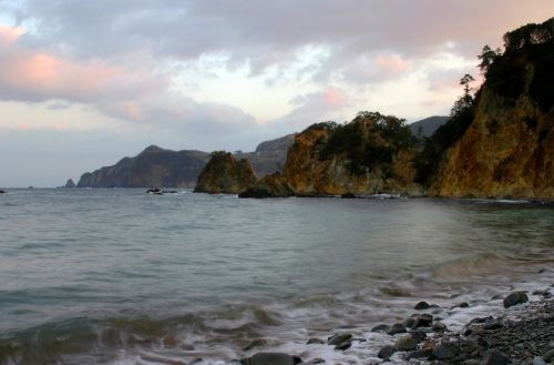 Kusten van het schiereiland Izu