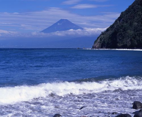 Vergezicht op de berg Fuji