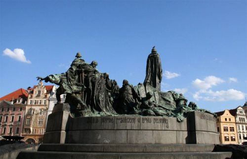 Standbeeld in Praag
